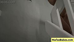 Blonde Girl with Big Natural Tits Sucks Cock and Gets Her Shaved Wet Pussy Fucked Hard and Rough in POV by Lindsey Lakes and JMac.