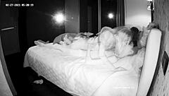 i watched as two guest girls stripped down for homemade blowjobs and hardcore group fucking with those young 18+ males in a wild 4some