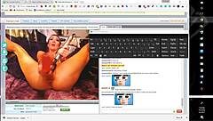 uhh i mean this huge dildo is just stretching my tits or wait no my pussy i think...