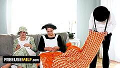 Whoa, freeuse time milf gets her ass pounded hard after messing up her work with anal creampie 🔥