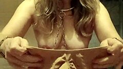 Just casually tying up the french milf housewife for some bdsm spanking and dildo play in homemade humiliation.