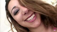 A couple of bombshells use toys in a threesome. They get anally fucked with cum in mouth.