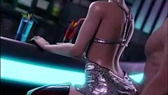 Cyberpunk scene details intense cartoon fucking with futuristic elements and hardcore action twists