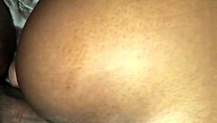 this amateur ebony teen 18+ gets her petite pussy drilled hard in homemade action 😈