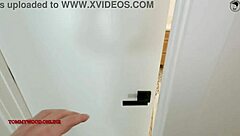 How does Violet Starr's naughty squirting and doggystyle make her creepy roommate so lucky?