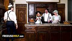 Whoa, freeuse time milf gets her ass pounded hard after messing up her work with anal creampie 🔥