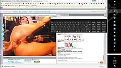 uhh i mean this huge dildo is just stretching my tits or wait no my pussy i think...