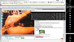 uhh i mean this huge dildo is just stretching my tits or wait no my pussy i think...