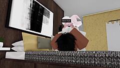 Roblox Slut Takes Big Black Cock In Her Big Ass And Tits Fucking Game