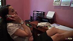 Lesbian Milf Commands Brunette Secretary To Engage In Close Contact With Rimming