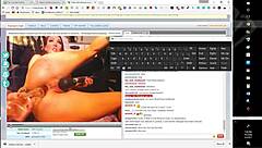 uhh i mean this huge dildo is just stretching my tits or wait no my pussy i think...