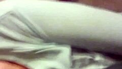 That blonde milf casually SHOWS OFF her tits and panties outdoors