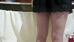 Horny Employee Flashes Big Ass at Work, Driving Redhead Boss Crazy with Exhibitionist Tease.