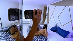 Latina milf with big ass and belly engages in hardcore fucking, including clit play and quickie roleplay with feet fetish elements.