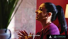 Ever Wondered How A Nuru Massage Turns Into A Wild Threesome With Milf Boss And Sexy Intern? French Subtitles Included