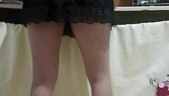 Horny Employee Flashes Big Ass at Work, Driving Redhead Boss Crazy with Exhibitionist Tease.