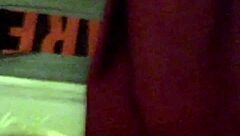 That blonde milf casually SHOWS OFF her tits and panties outdoors