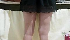 Horny Employee Flashes Big Ass at Work, Driving Redhead Boss Crazy with Exhibitionist Tease.