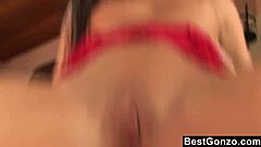 Babe Sodomized And Facialized In Deepthroat Doggystyle On Sofa With Sloppy Blowjob