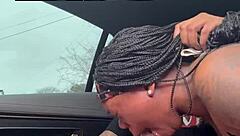 Oh man sucking that big black cock deep until I swallow cum for new air forces!