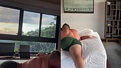 Professional Eater Licks Juicy Pussy Bent Over in Doggystyle for Moaning Orgasm