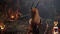 lets play succubus part 2 teases big ass redhead hentai monster rough action in anime game