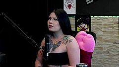 i feel so emotional about this brazilian blonde milf in lingerie dominating during the swinger casting interview