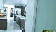 Busty milf Sofie Marie gives a POV style oral and manual stimulation