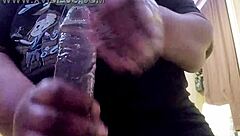 boyfriend with huge monster cock subtly tempts curvy bbw friend using big dildo toy