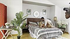 behind the scenes look at filming with a fresh 19-year-old french teen