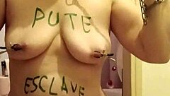 hey, check out this 2025 french housewife doing her solo bdsm session with uro and humiliations outdoors 😈