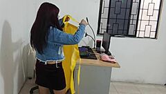 the neighbor got all excited and started shaking her big ass right in front of the camera for some homemade fun