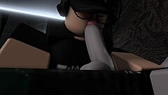 Roblox Girl Plays With Boyfriend's Cock While He Sleeps In Bedroom