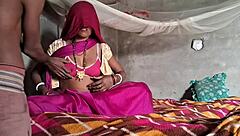 Desi wife in her best pink sexy sharee gets hard anal sex, but is that full gad ki chudai enough?