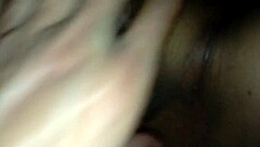 Intense shaved tight pussy gets filled with creampie leading to wet orgasm in homemade clip