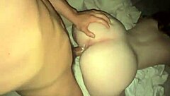 Oh man, that thick oatmeal-like ass takes on a huge black cock for creampie action 😏