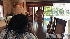 i'm so jealous watching these curvy bitches in interracial blowjob and creampie quickie with big black cock