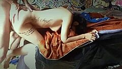 this petite submissive teen gets spanked and choked while deepthroating cock, then fucked doggystyle until she squirts everywhere