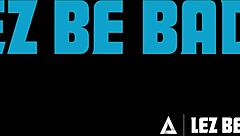 lez be bad follows nerdy gal ritchie in rough scissoring and fingering with her stepsister's bestie adria rae