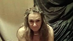 I get bound as french housewife maid in bdsm session. Outdoor spanking and dildo doggystyle bring orgasm.