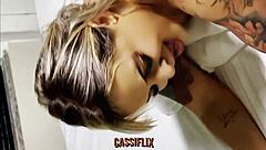 Blonde latina milf with big ass and tits flashes exhibitionist style then rides bareback in homemade anal action. Tanned beauty enjoys rough doggystyle and ass to mouth.