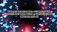 Oh My God, Lana Wolfs Valentines Day Threesome Gets Stuffed with Intense Love and Action!