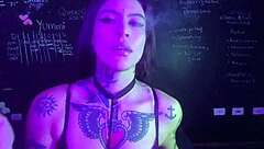 Lexi Smoking And Masturbating With Huge Natural Tits And Big Pussy Lips Using Vibrator