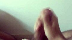 Masturbating with heavy dirty talk in guided session. He moans while stroking his monster cock.