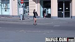 I picked up this hot latina teen in public for wet foot fetish action outdoors.