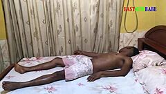 Ebony Chubby Hotel Maid Takes Amateur BBC Deep in Her Shaved Pussy During Room Service