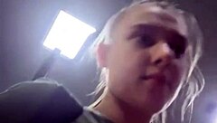 Whoa this curvy bbw teen with big natural tits gets unbelievable hardcore fucking outdoors in public