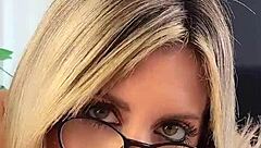 This homemade pov compilation shows a blonde riding and licking a big cock in various positions like cowgirl and doggystyle.