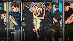 I love how the house owner enjoys her massage and that sweet body in this hentai game