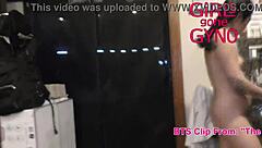 Stacy Shepard gets naked behind the scenes at the doctor's office in new scrubs for sexy preshoot fun at GirlsGoneGyno.